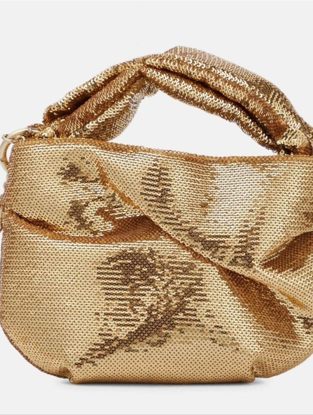 Jimmy Choo - Bonny Sequined Gold Handbag/Clutch NWT - Picture 3 of 13